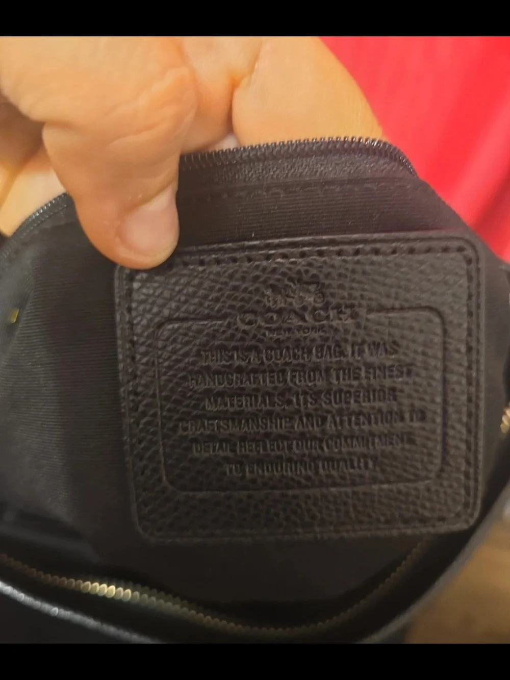 Coach Black and Dark Gray Signature Crossbody Bag